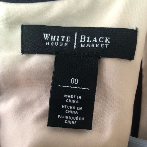 White House Black Market Lace Top Black Floral Sleeveless Crew Neck - Picture 8 of 10